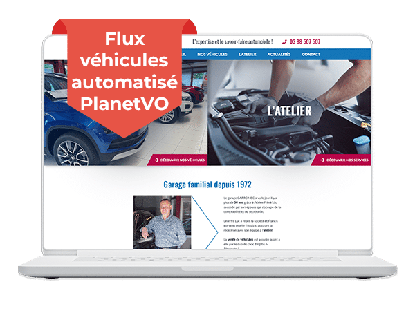 www.carromec.fr - Flux véhicules automatisé PlanetVO